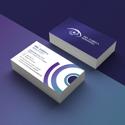 DRA. GABRIELA HDZ, Oftalmología branding businesscard corporate identity desing flat illustrator logo medic medicine minimal vector