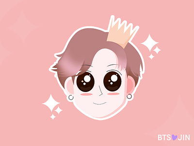 BTS - JIN bts character design design digital painting dribbble illustration