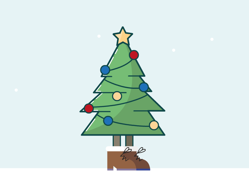 Merry Christmas adobe animate animation flat design flat graphic gif gif animated gif animation graphic design illustration