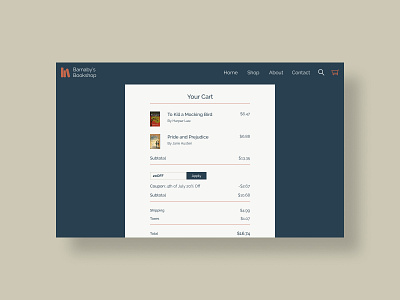 Redeem Coupon dailyui