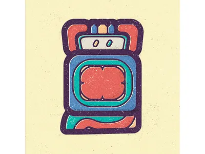 Mayan Calendar - Month 07 - Yaxkin abstract art ancient mexico contemporary art escritura geometric art maya glyph mayan art mayan calendar mayan design mayan glyph mayan haab mayan illustration mayan month mayan script mayan writing minimal design modern art prehispanic symbol of center of universe vector illustration