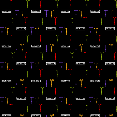 brompton Colorful Geometric Pattern adobe illustrator bicycle brompton colorful illustration pattern vector