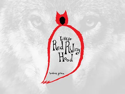Little Red Riding Hood Cover book cover illustration lettering