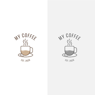 Coffee Shop Logo Design awesome logo best logo branding coffee coffee cup coffee shop design flat logo logo design logodesign typography