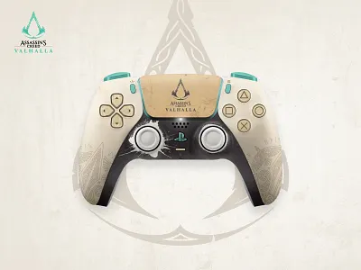 Valhalla PS5 Controller assassins creed concept controller controller design games gaming joystick ps5 valhalla