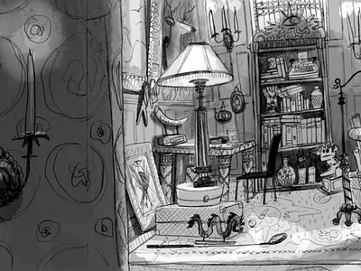 Room 1 animation art art design environment design illustration production design