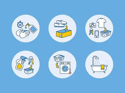 COVID-19 Decontamination Icons coronavirus covid 19 decontamination health hospital icons icon medical icons medicine