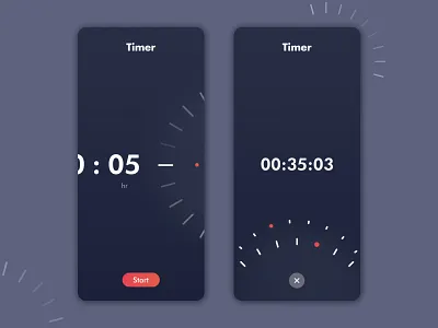 Timer App Interface 014 app appdesign black dailyui dark darktheme design designer designs interface interface design interfacedesign ios ui ui design uidesign uiux uiuxdesign ux