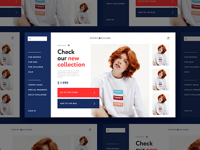 UI CHALLENGE | TOMMY HILFIGER comment design fashion like minimal typography ui ui design uiux ux