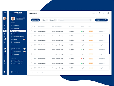 Express Car Rental - Desktop app design dashboad dashboard app dashboard design dashboard ui toggle ui ui design ux