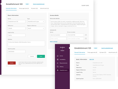 Andjaro - Establishment andjaro app design establishment sketch ui web app