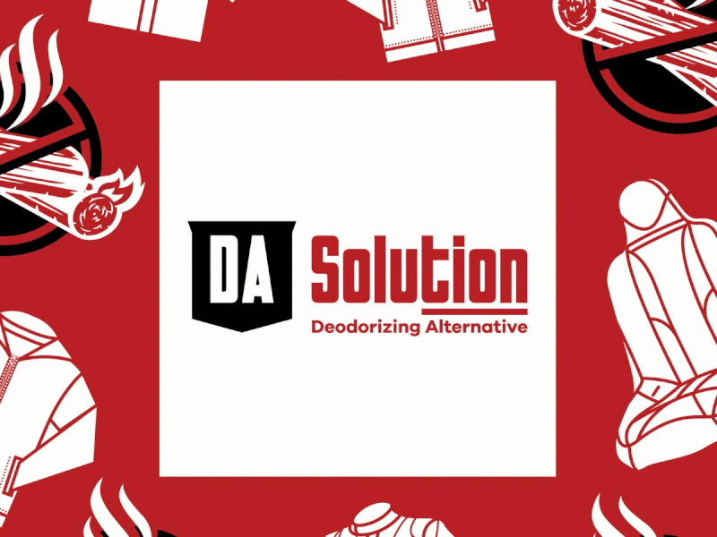 Da Solution badge branding design icon identity illustration lettering logo packaging type vector