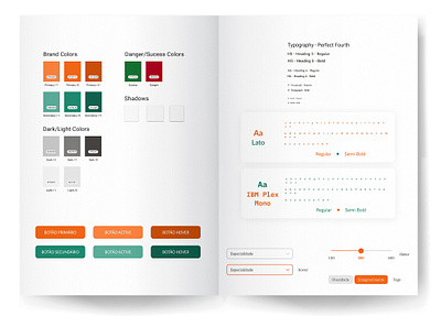 Atomic Design OrangeApp app atomic design design system nutrition nutrition app ui ui ux uidesign uiux uxui