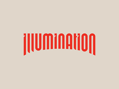 Illumination deco firework thick thick lines type typography