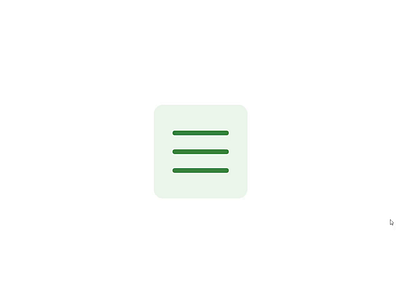 Hamburger Menu Squeeze Animation - Figma & React design system app button click close design design system development figma green material menu navigation reactjs shaded ui ui kit web