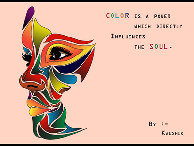 Abstract face art illustrator