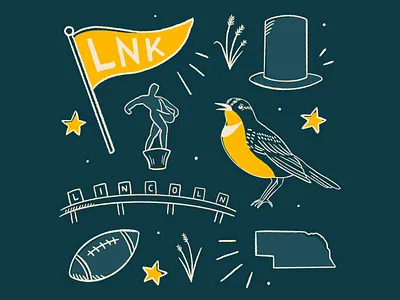 Lincoln, Nebraska art digital art doodle drawing graphic design illustration procreate procreate art