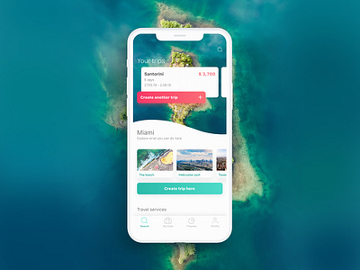 Your Travel Planner app ios travel travel app travelling trip ui