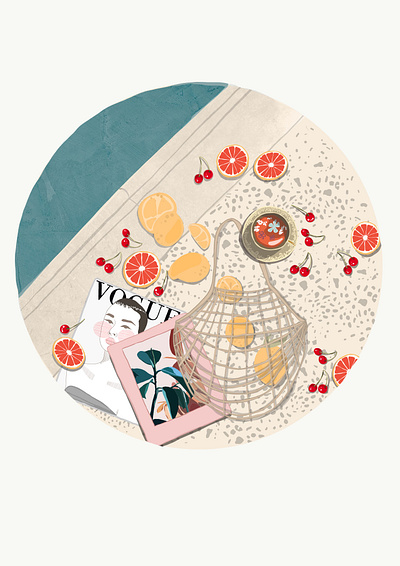 Fruit salad art artist card design graphic design illustration illustrator logo poster vector