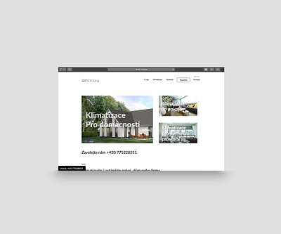 Homepage website air conditioning clean design minimalist rakowski rakowski studio web webdesign website