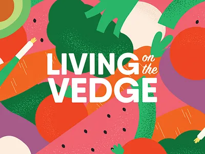 Living on the Vedge pt 2 cooking cooking channel illustration lifestyle logo plant illustration plants vegan food veganism vegetables vegetarian vegetarian food veggies video