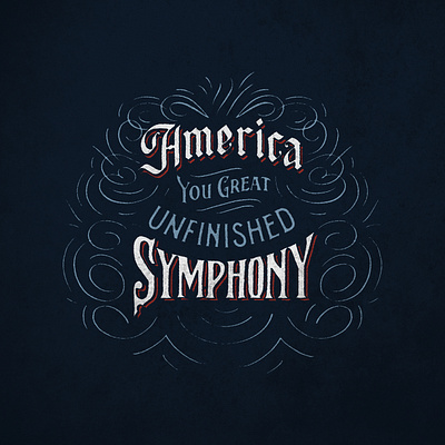 America handdrawntype handlettering lettering vintage