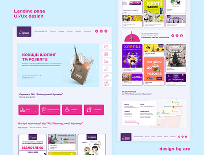 Landing page branding design figma graphic landing mall photoshop ui ux web website