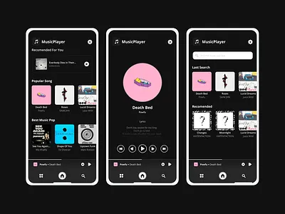 MusicPlayer android android app app design figma music music player ui ui ux ui design uiux
