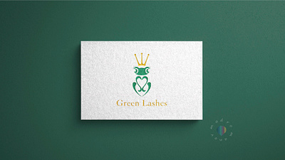 Business card for studio eyelash art branding design flat illustration logo minimal typography