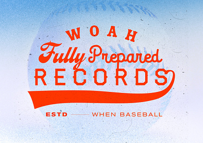 Woah Fully Prepared Records — Logo branding logo logotype typography wordmark