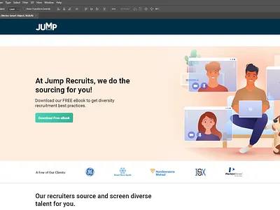 Client - Jump - Service page adobe adobe photoshop clean design job recruit ui ui design user experience user interface ux ux design website
