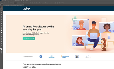 Client - Jump - Service page adobe adobe photoshop clean design job recruit ui ui design user experience user interface ux ux design website