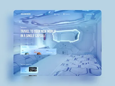 AHAORA Space Travel design earth experience interface mars space tour tourism tourist tours travel ui ux web world