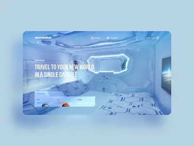 AHAORA Space Travel design earth experience interface mars space tourism tourist tours travel ui ux world