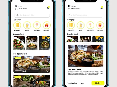 UI Design Food Online app app ui ux web ui ux