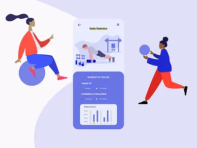 Daily UI 041 | Workout tracker 041 daily 100 challenge daily ui dailyui design ui