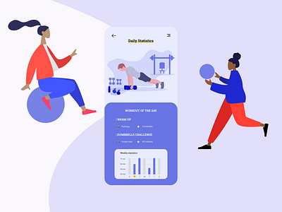 Daily UI 041 | Workout tracker 041 daily 100 challenge daily ui dailyui design ui
