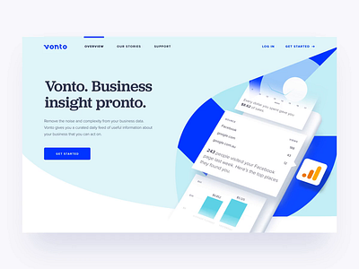 Vonto - Landing Page animation design interaction landingpage product design ui design ux design website