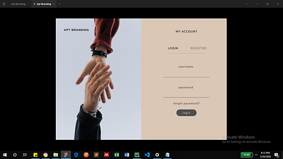 Account Page - Register / Login Forms app dynamic figma form design login login form login page minimalist ux web web design