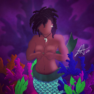 Ocean Core afrocentric characterdesign concept digital digital art digitalart digitalillustration drawing illustration procreate