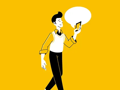 Walk & Chat art artist artwork character creative daily design designer graphic illustration