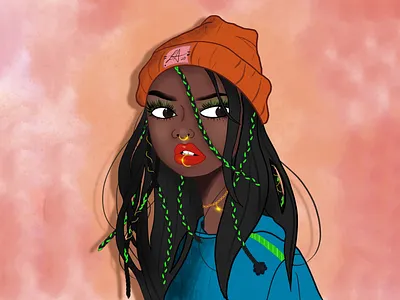 GENeon (DTIYS) afrocentric design digital digital art digitalart digitalillustration drawing drawthisinyourstyle illustration procreate