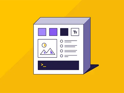 Block Capabilities blocks box components ecommerce icon illustration technology website