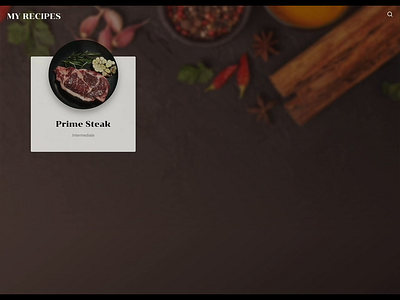 Recipes Web App Interaction app interaction react recipe recipes ui web