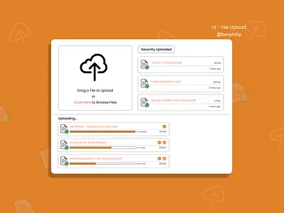 File Upload dailyui design ui ui design upload file ux
