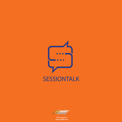 Session Talk Logo Concept branding chat flat logo logo design minimalist s letter logo talk