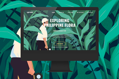 Sprout | Web Design brand design branding environment filipino flora illustration landing page philippines plants procreate ui ui design ui ux ux ux design web web design website website design