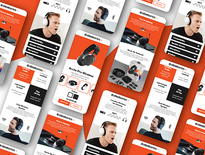 Steelseries App Design (Arctis Pro Wireless) app branding computer concept design game gaming headphones pc steelseries ui ux web website