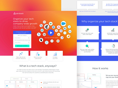 Airstack | Landing Page branding design landing page saas typography ui vector web