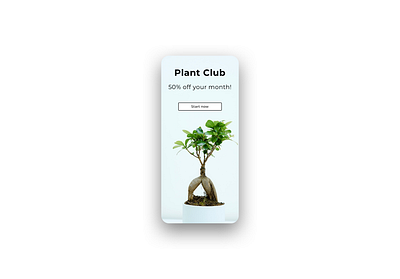 Daily UI #36 Special Offer app dailyui dailyui036 design plants typography ui